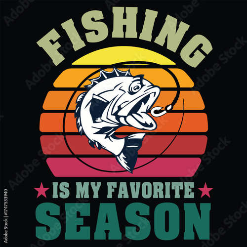 Fishing t-shirt design