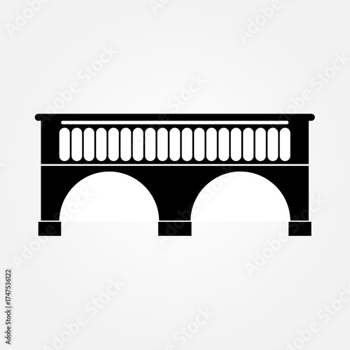 bridge icon symbol illustration vector eps10 logo template design pattern seamless bright minimal design flat design realistic style simple design modern design