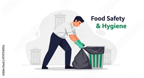 Maintaining Food Safety Standard: A Professional Handling Waste To Ensure Hygiene