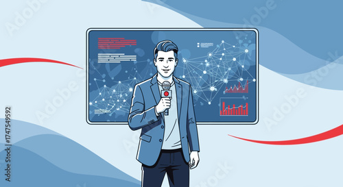 Media Analyst Announces Technological Development with Data Visualizations and Graphics