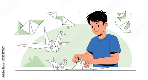 Origami Art Hobby Creating Joyful Cranes And Other Geometric Paper Shapes