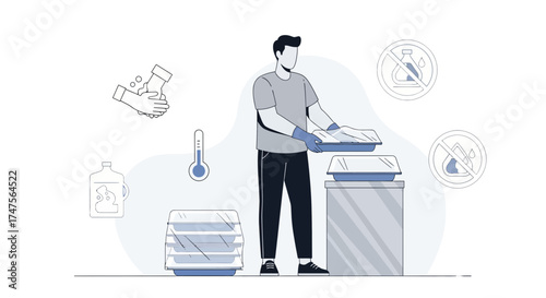Preparing And Packaging Food In A Sterile And Hygienic Environment For Safe Consumption