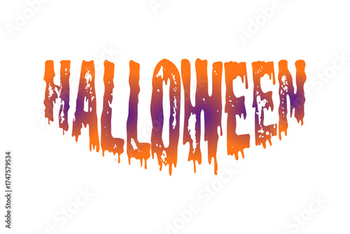 Halloween - ハロウィンHalloweenの文字の、よく目立つロゴマーク
