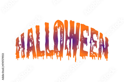 Halloween - ハロウィンHalloweenの文字の、よく目立つロゴマーク
