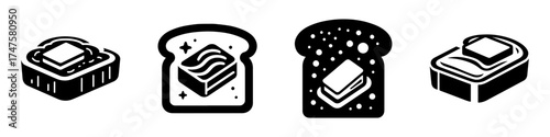 Butter Toast Food Breakfast Meal Slice Bread Delicious.