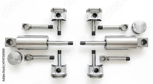 Automotive Engine Components Piston and Cylinder Assembly Parts for Mechanical Engineering and Repair