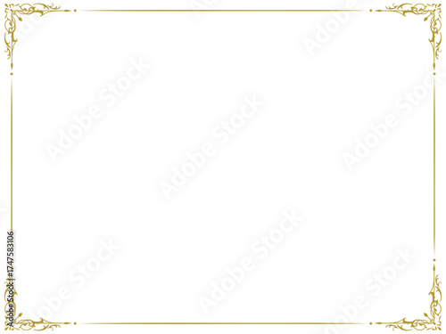 可愛いアンティークフレーム〜ゴールド〜
