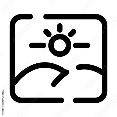 Sunrise view icon