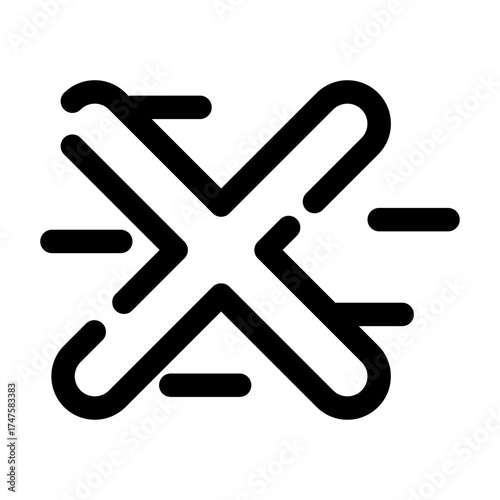 Cross mark icon