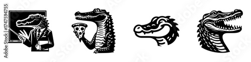 Alligator Illustrations: A Collection of Artistic Depictions.
