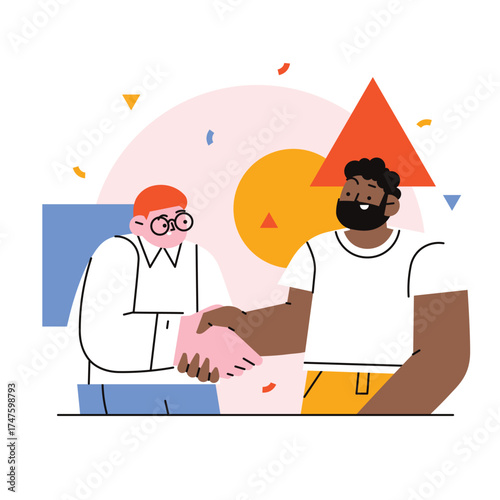 Hand drawn illustration of a positive compliment or message