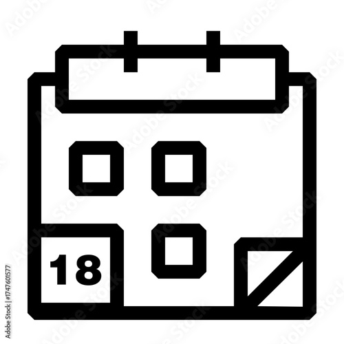 Calendar Date Icon