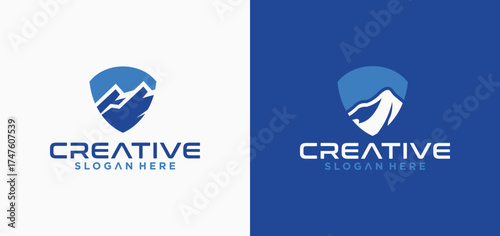 A collection of mountain logos for adventure equipment providers, camping with a simple and simple style design.