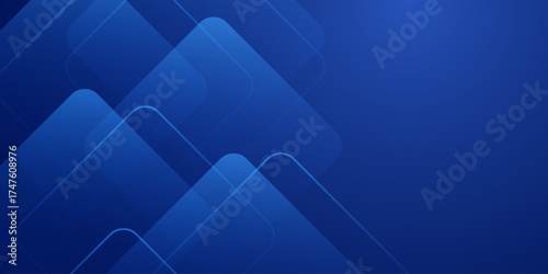 Abstract blue background. Geometric triangle background. Vector illustration