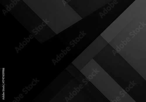 Abstract, minimalist background featuring overlapping dark grey and black geometric chevron shapes suggesting motion and depth