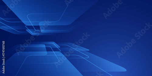 Abstract blue background. Geometric triangle background. Vector illustration