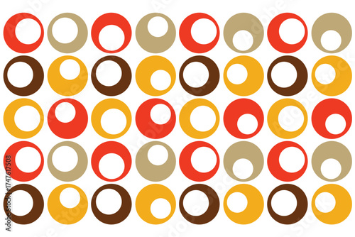 Geometric seamless pattern in bauhaus style.