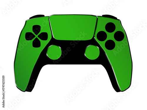 video game controller green.eps