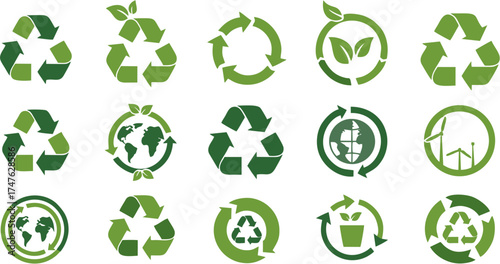 Recycling Symbol Vector Set