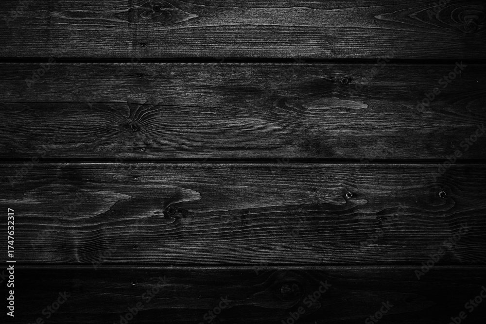 Naklejka premium Dark grey wood table