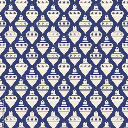 White Ornament Holiday Bauble Pattern