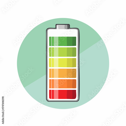 Battery Icon with Charge Level Indicator