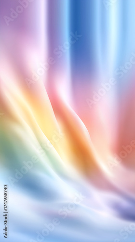 Abstract metallic gradient with shiny reflections, elegant phone background.