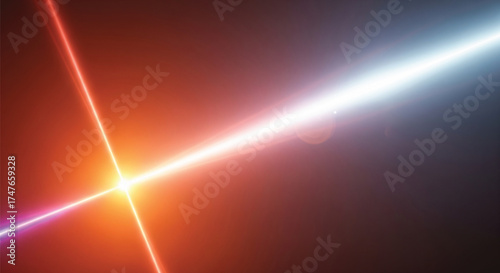 Abstract light streaks collide creating a dynamic and vibrant background perfect for modern designs and digital art