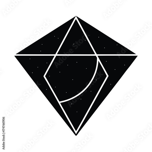 holographic flux vector icon on ehite background