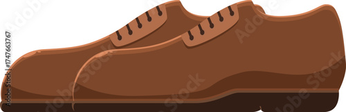 Elegant brown leather dress shoes representing style and sophistication