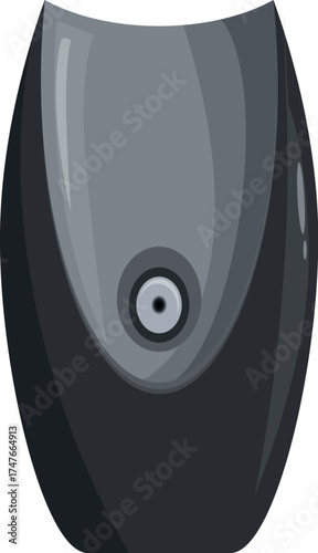 Automatic air freshener is dispensing fragrance, creating a pleasant atmosphere