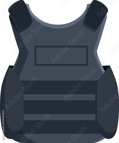 Bulletproof vest ensuring safety and security for police, military, and security personnel working in dangerous environments