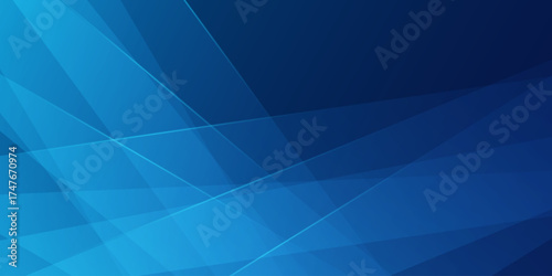 Modern abstract blue background with geometric diagonal overlays and glowing lines. Suitable for banners, posters, covers, flyers, brochures, banners, and presentations.