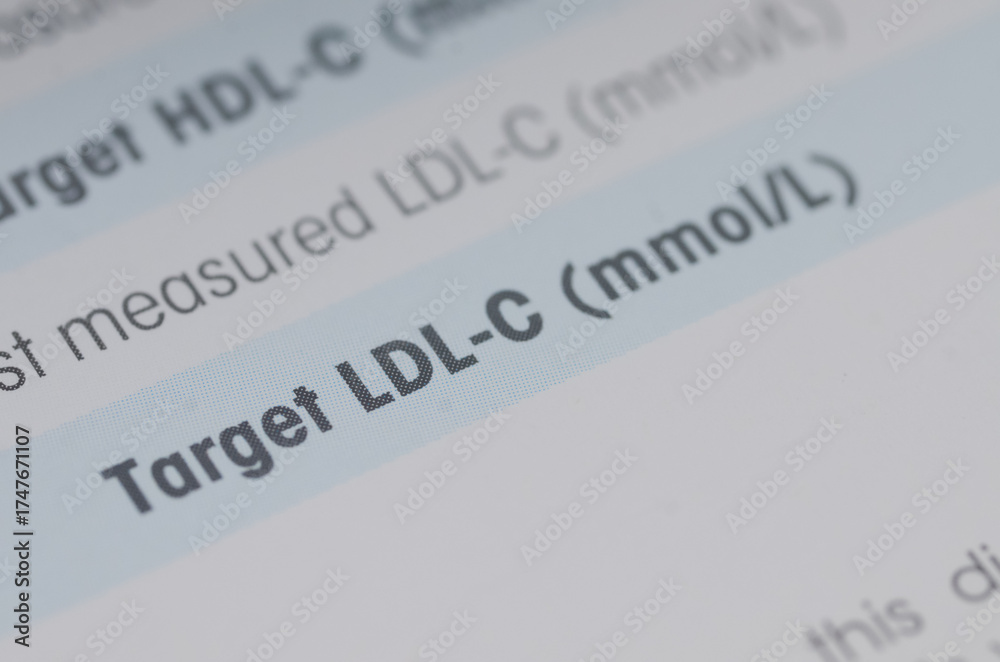 Obraz premium A medical document with the words 