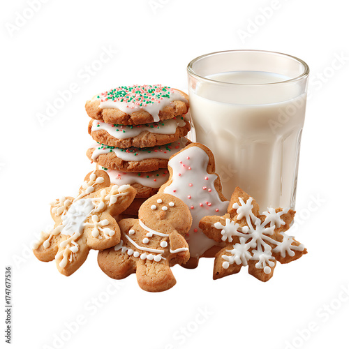 Santa Smiles With Cookies And Milk