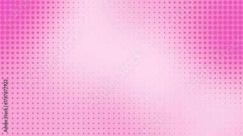 Soft pink gradient background with halftone dot pattern, modern light pink abstract animation for beauty, presentation, and fashion branding. Seamless Loop