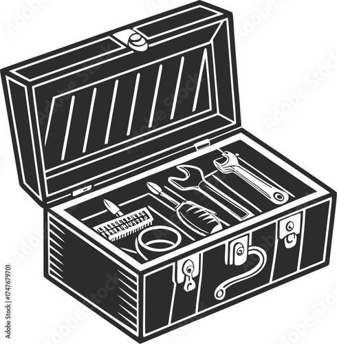 box with tools