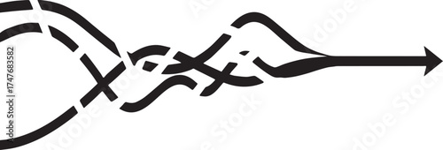 3D render of a wooden man symbol figure made of many spheres, like a traditional Japanese kanji art illustration