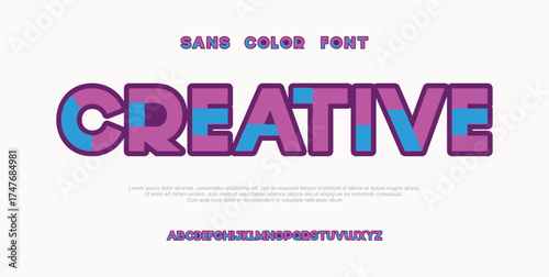 Alphabet multi-colored font, for your logo design, bright colorful letters A, B, C, D, E, F, G, H, I, J, K, L, M, N, O, P, Q, R, S, T, U, V, W, X, Y, Z, vector illustration 10EPS.
