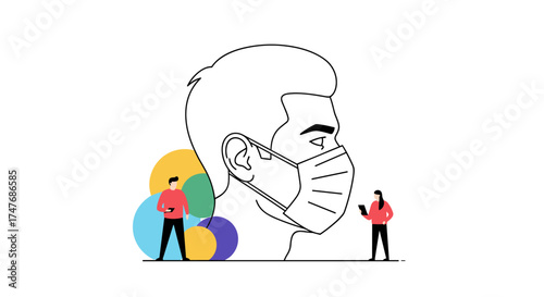 Understanding the importance of wearing face masks to prevent virus transmission.