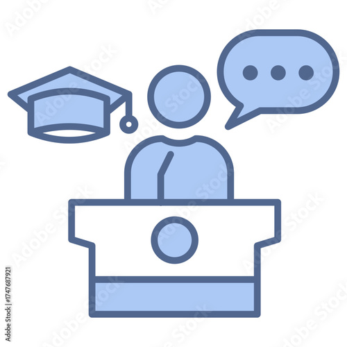 Conference Blue Icon