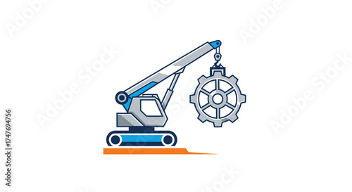 Excavator Loading Dump Truck with Drone Survey, Construction Site, Industry, Outdoor, Side View, Whisk_7af1ef63d108a1991b649c3e8d09a920dr.eps Concept