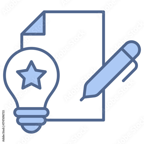 Invention Blue Icon