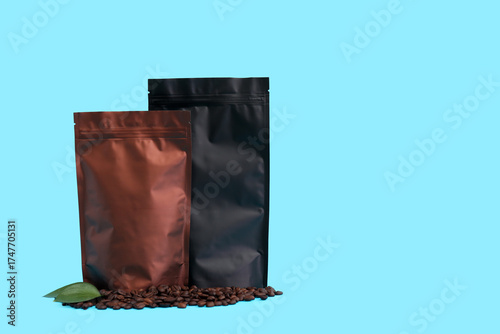 Different bags with coffee ...