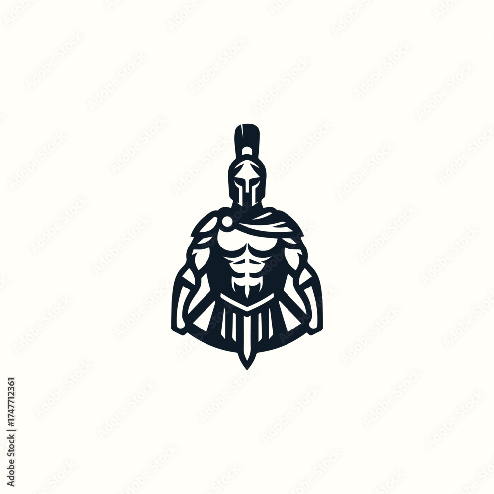 Obraz premium Gladiator in war Logo