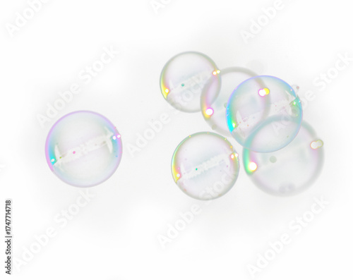 soap bubbles png isolated on transparent background