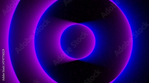 Luminous blue glowing sphere radiating energy waves in dark space, symbolizing technology, power, and digital motion.