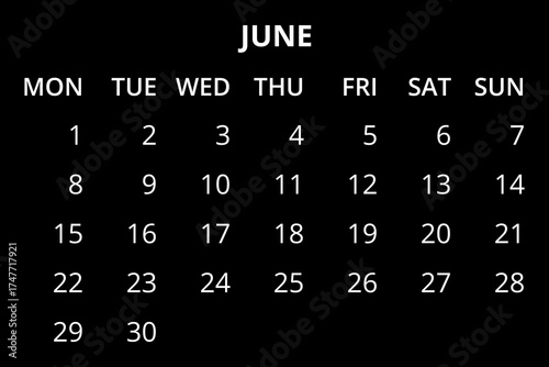2026 Calendar template. Calendar 2026 - 2033 - 12 months yearly calendar - planner calendar. Monthly calendar. Vector illustration for print, web, mobile app on transparent background