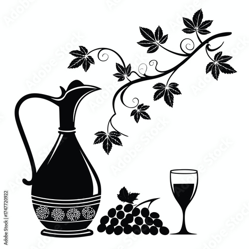 still life with a jug