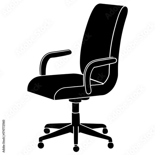 Office chair icons stock illustration